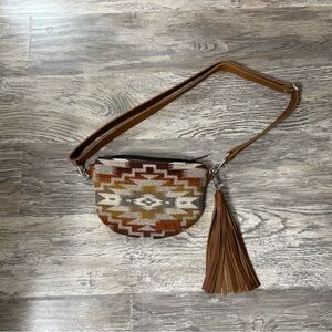 Mercy Grey Design Co. Rodeo Bag in Mesilla Orange Pendleton